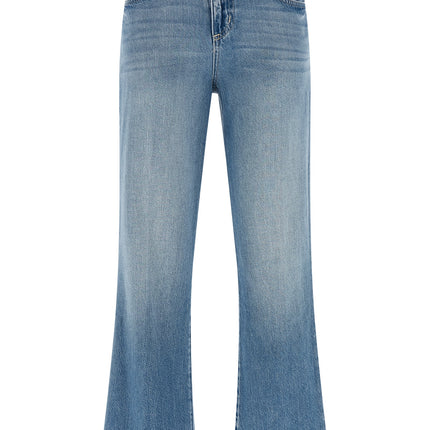 L'Agence Blue Cotton Flared Jeans