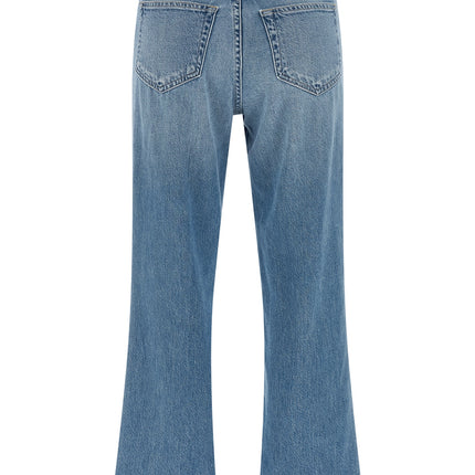L'Agence Blue Cotton Flared Jeans