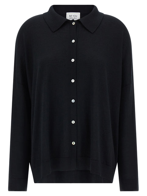 BE YOU Black Cashmere Cardigan