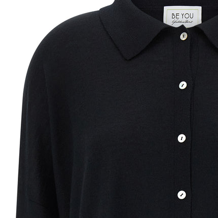 BE YOU Black Cashmere Cardigan