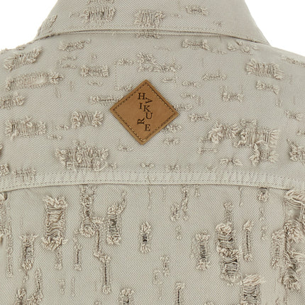 Haikure Gray Cotton Sleeveless Jacket