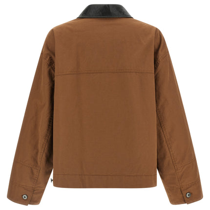 Max Mara Brown Cotton Full-Length Jacket