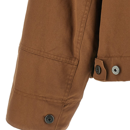 Max Mara Brown Cotton Full-Length Jacket