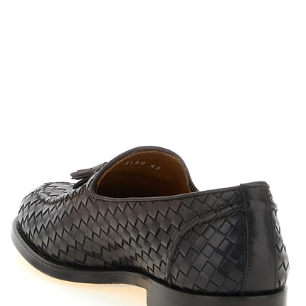 Doucal's Brown Calfskin Slip-On Loafers
