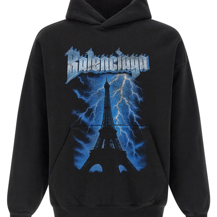 Balenciaga Black Cotton Sweatshirt