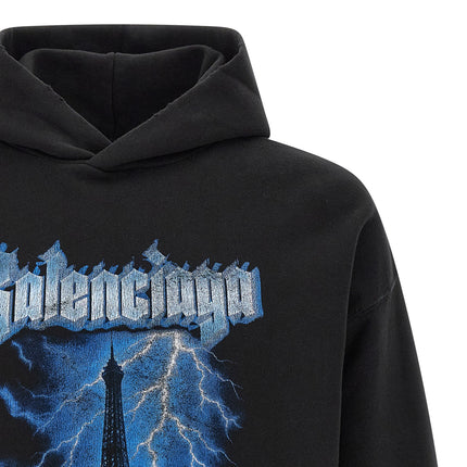 Balenciaga Black Cotton Sweatshirt