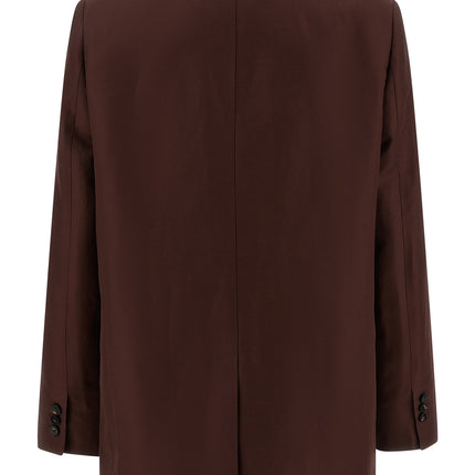 Alberto Biani Brown Viscose Blazer