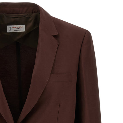 Alberto Biani Brown Viscose Blazer