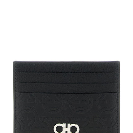 Ferragamo Black Calfskin Cardholder
