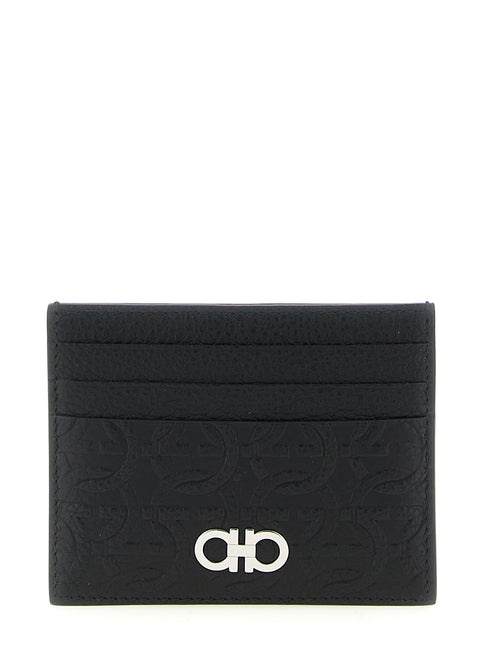 Ferragamo Black Calfskin Cardholder