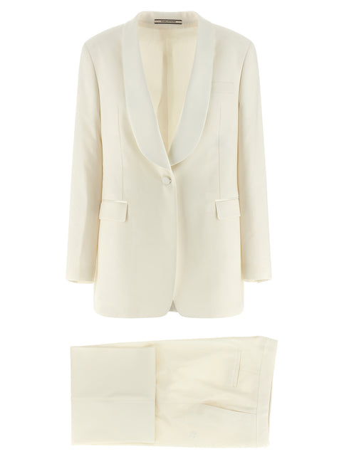 Tagliatore White Virgin Wool Two-Piece Suit