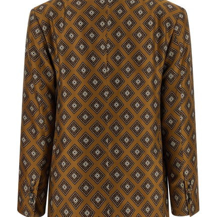 Alberto Biani Brown Silk Blazer