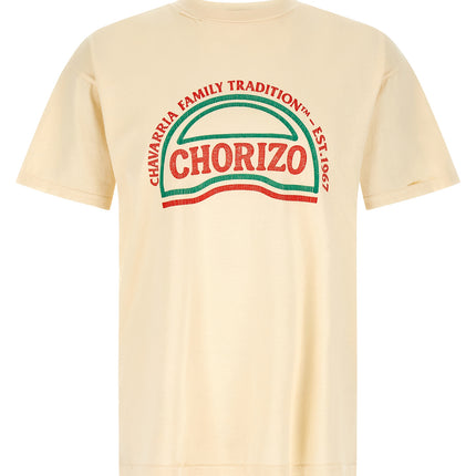 WILLY CHAVARRIA Beige Cotton T-Shirt