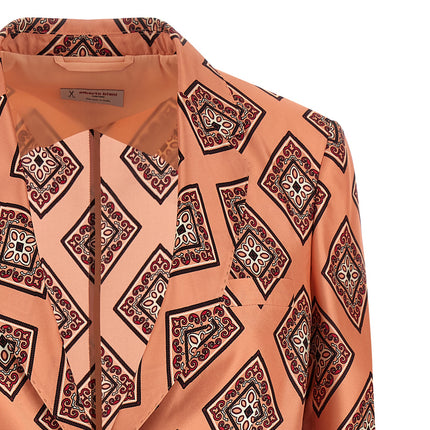 Alberto Biani Multicolor Silk Blazer