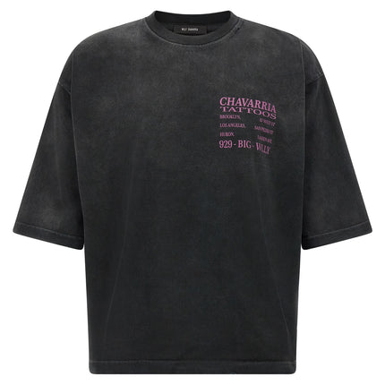 WILLY CHAVARRIA Black Cotton T-Shirt