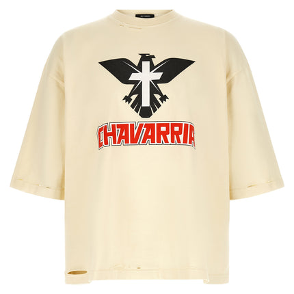 WILLY CHAVARRIA Beige Cotton T-Shirt
