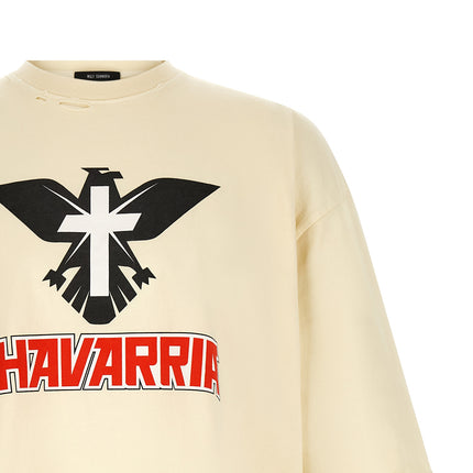 WILLY CHAVARRIA Beige Cotton T-Shirt