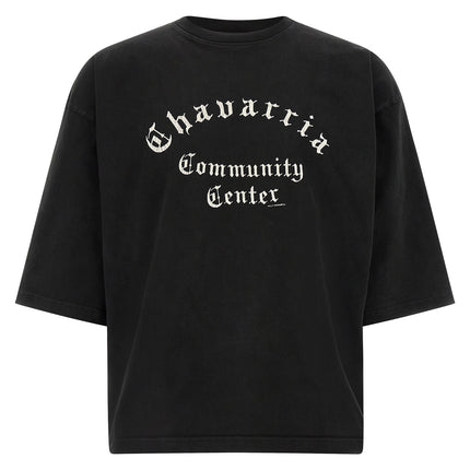 WILLY CHAVARRIA Black Cotton T-Shirt