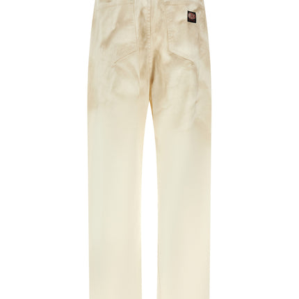 WILLY CHAVARRIA Beige Cotton Tapered Jeans