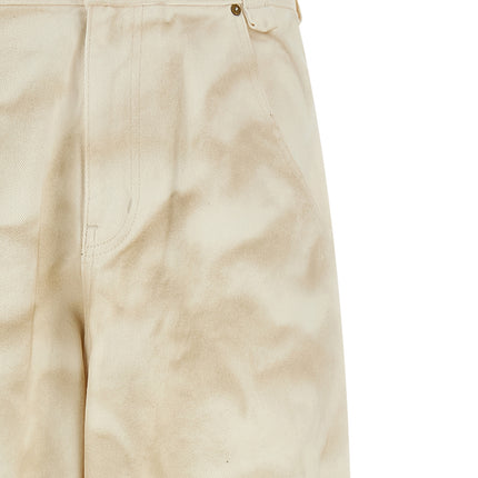 WILLY CHAVARRIA Beige Cotton Tapered Jeans