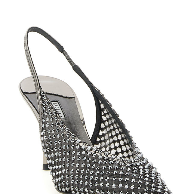 LE SILLA Gray Polyester High Heel Pumps