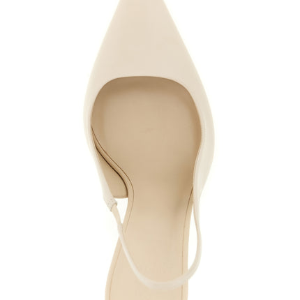Brunello Cucinelli White Leather High Heel Pumps