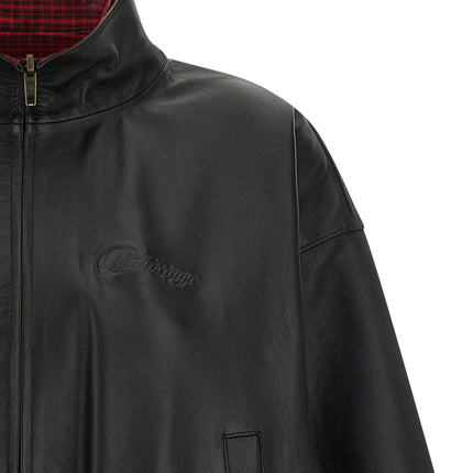 Balenciaga Black Lamb Leather Leather Jacket