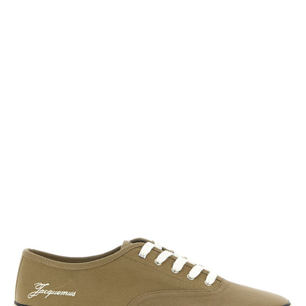 Jacquemus Bicolor Cotton Low Top Sneakers