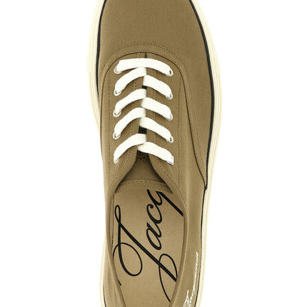 Jacquemus Bicolor Cotton Low Top Sneakers