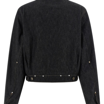Lemaire Black Cotton Denim Jacket