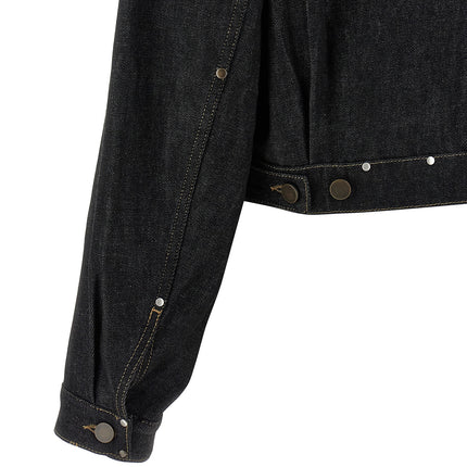 Lemaire Black Cotton Denim Jacket