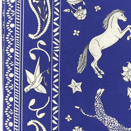 Alberto Biani Blue Silk Foulard