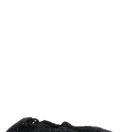 ODISSI Black Polyester Ballet Flats