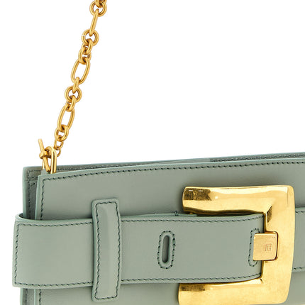 Balmain Bicolor Calfskin Clutch Bag