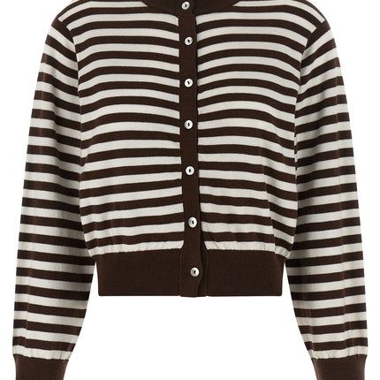 BE YOU Brown Cotton Cardigan