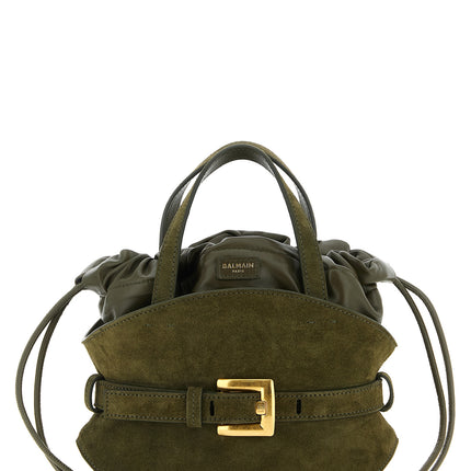 Balmain Bicolor Calfskin Handbag