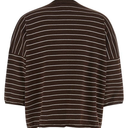 BE YOU Brown Cotton Cardigan