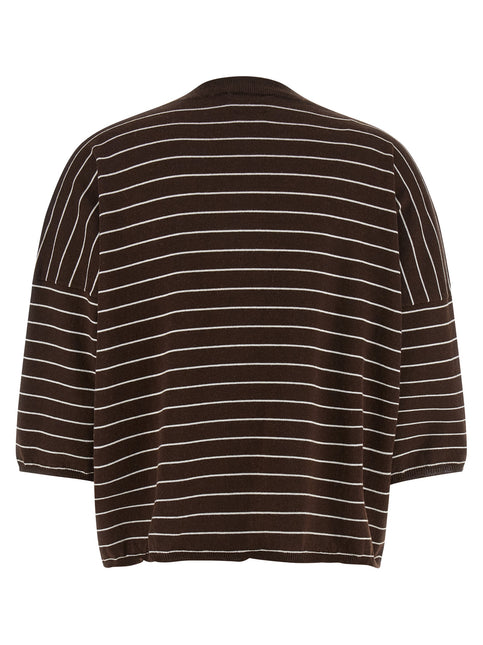 BE YOU Brown Cotton Cardigan
