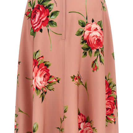 Dolce & Gabbana Multicolor Silk Midi Skirt