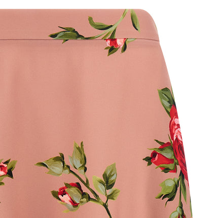 Dolce & Gabbana Multicolor Silk Midi Skirt