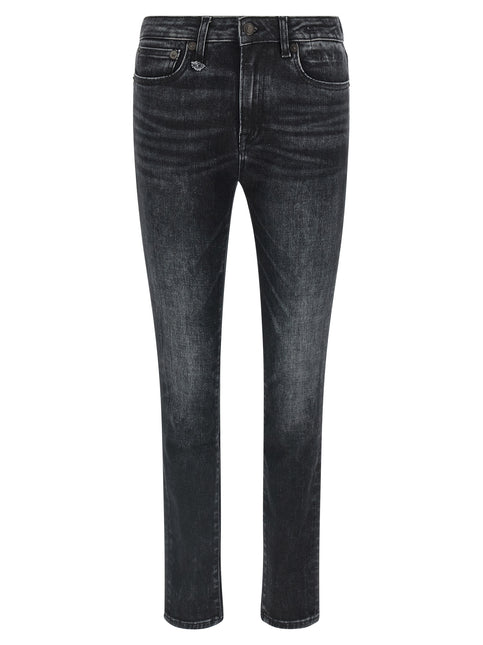 R13 Black Cotton Jeans Denim