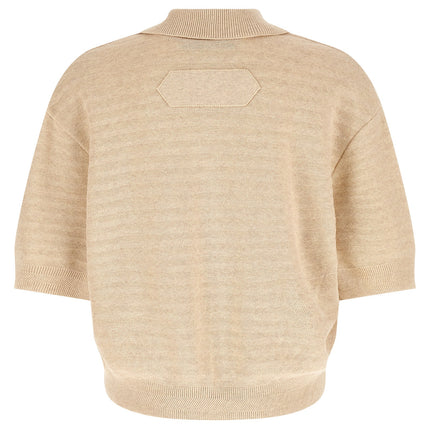 Jacquemus Beige Cotton Polo Shirt