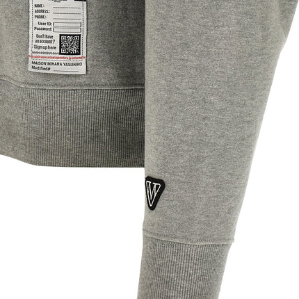 Maison Mihara Yasuhiro Gray Cotton Sweatshirt