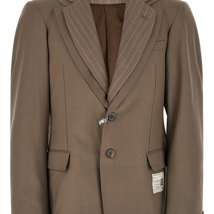 Maison Mihara Yasuhiro Beige Wool Blazer