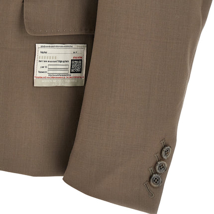 Maison Mihara Yasuhiro Beige Wool Blazer