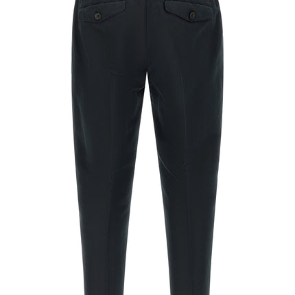 PT Torino Black Linen Casual Pants