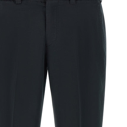 PT Torino Black Linen Casual Pants