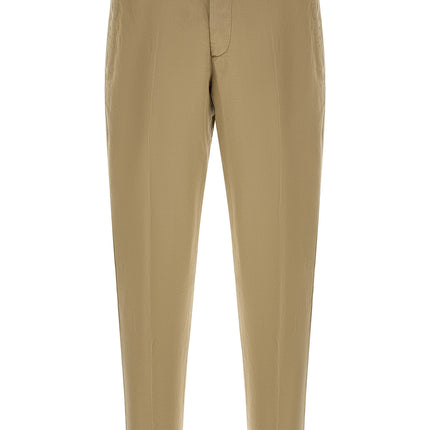 PT Torino Beige Linen Casual Pants