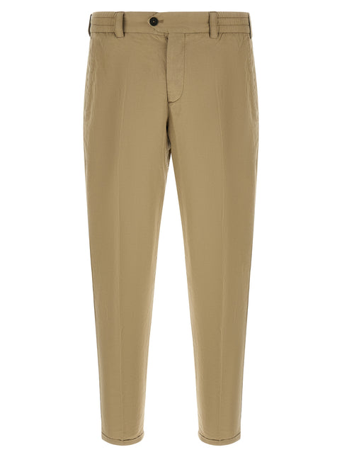PT Torino Beige Linen Casual Pants