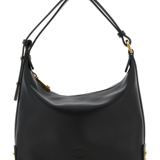 Tod's Black Calfskin Shoulder Bag